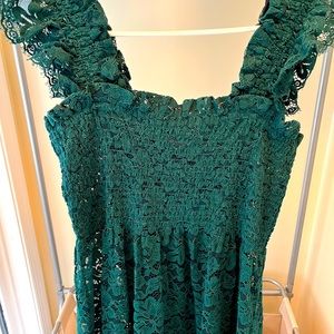 Hill House green lace nap dress. Worn once. Perfect condition.